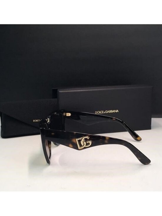 New Authentic DOLCE & GABBANA Women\'s Brown Square Sunglasses DG 4438 main image 4